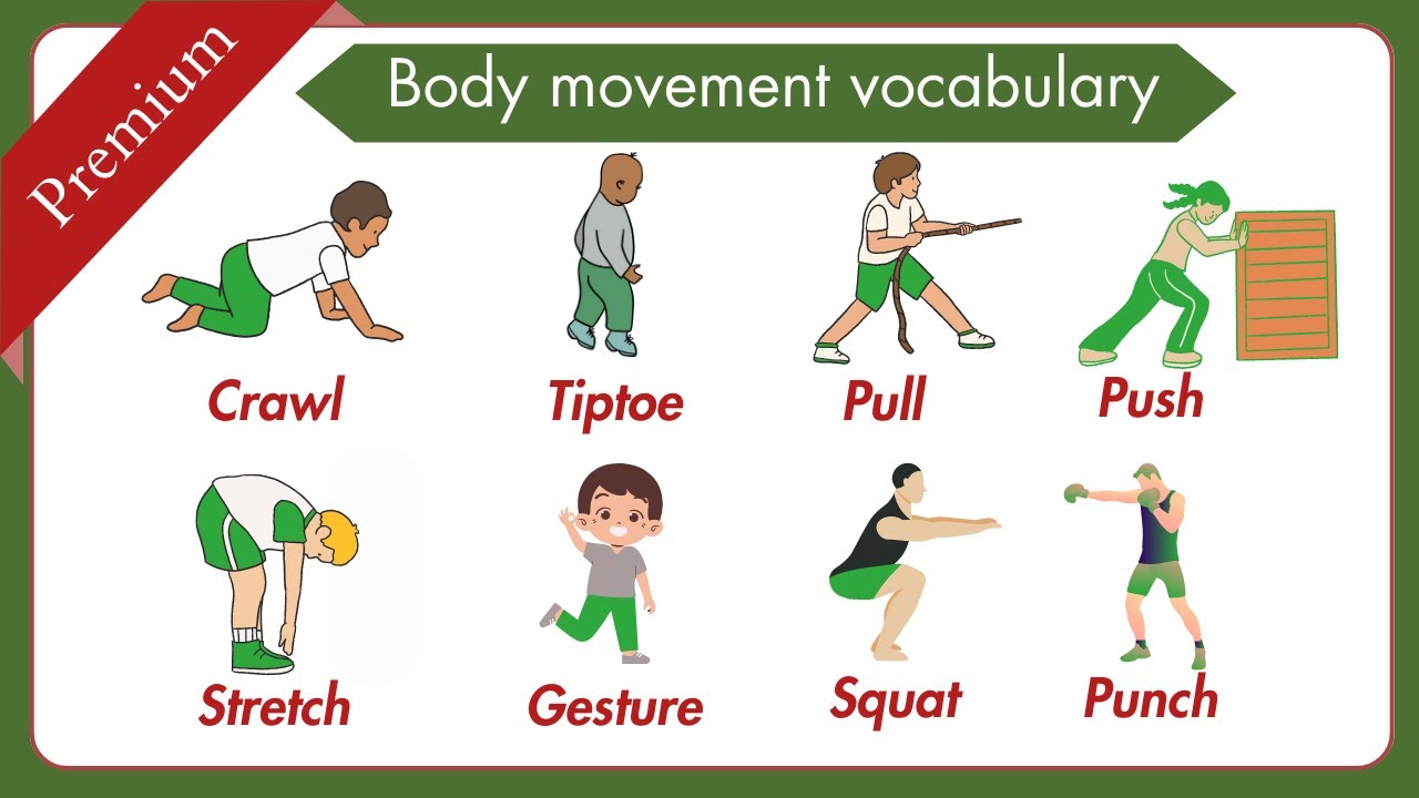 🎯 Master Body Movement Vocabulary with Animated Visuals | English Learning Made Fun