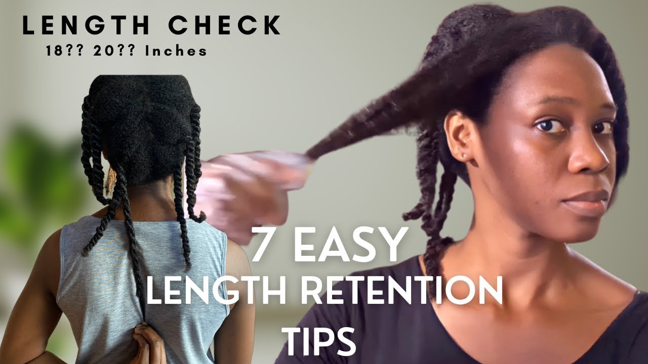 How to keep 4C hair moisturized all week + Length retention tips + Length check