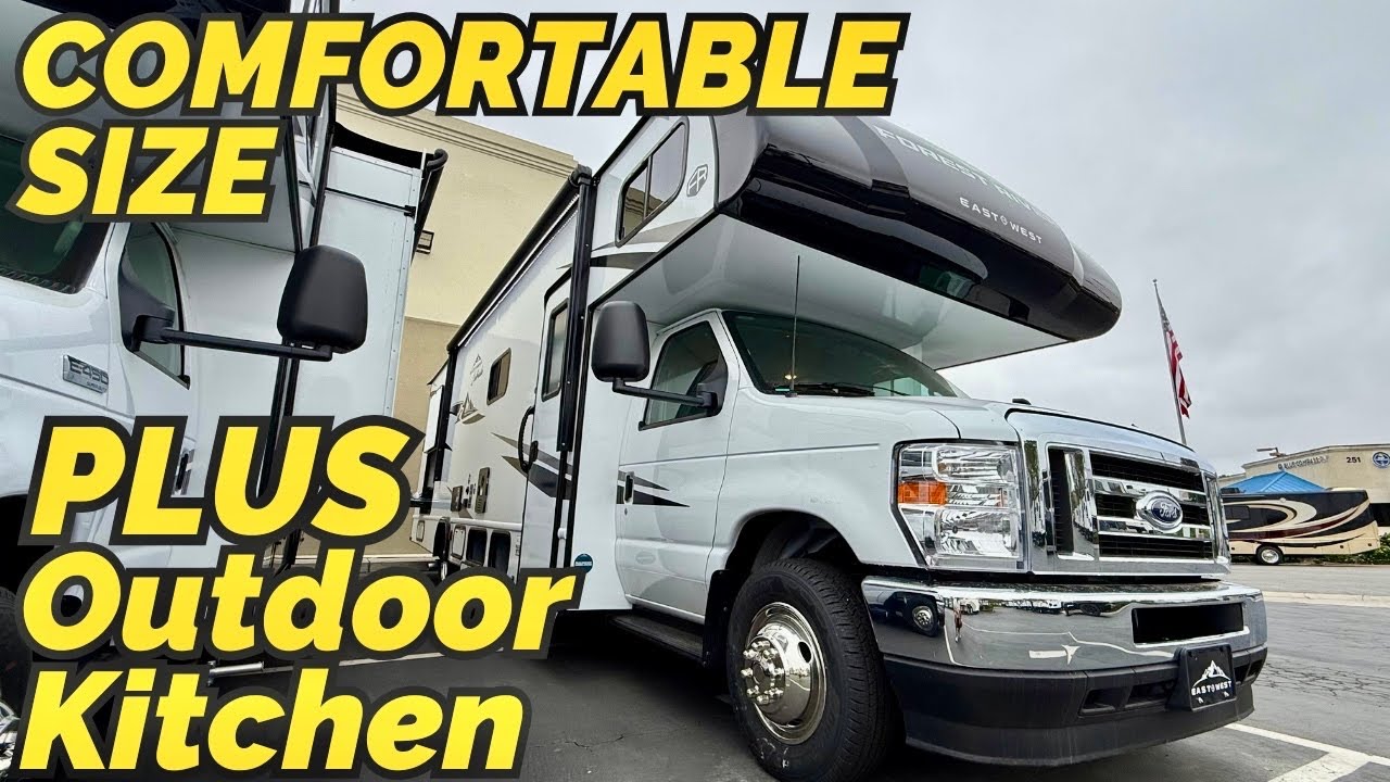 COMFY Class C motorhome with an outdoor kitchen! 2025 Forest River East to West Entrada 2950OK