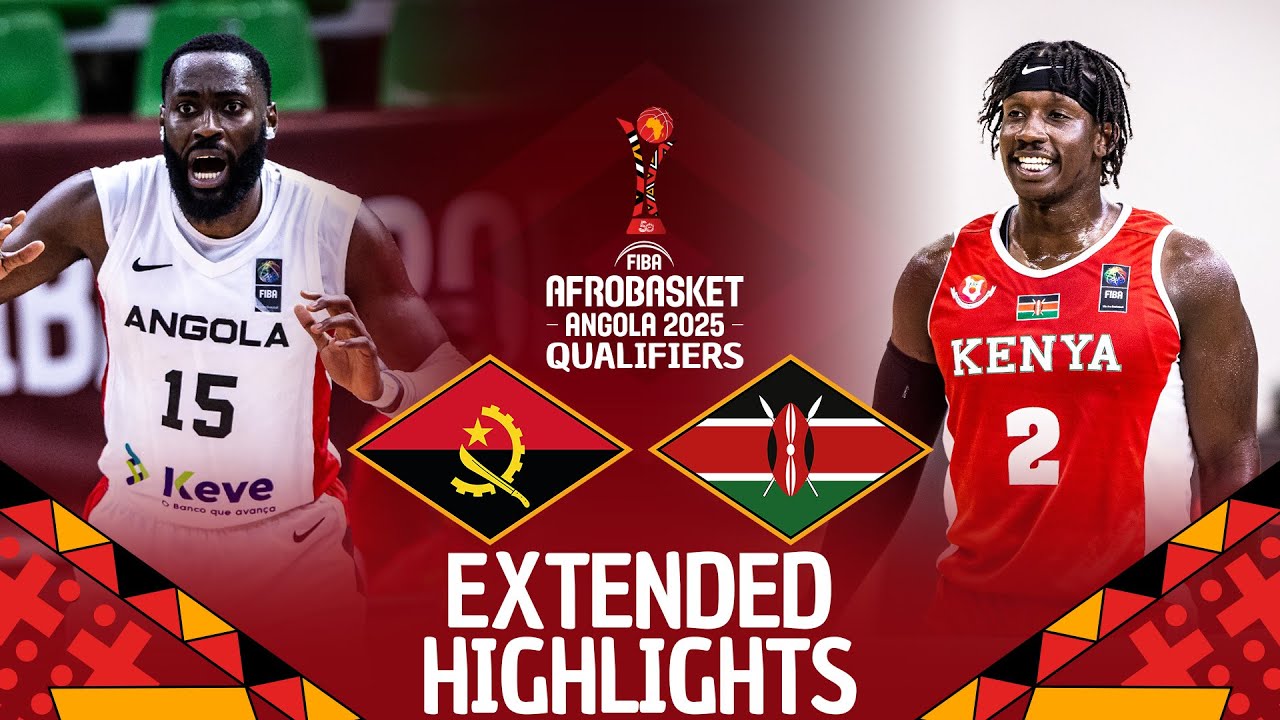 Angola 🇦🇴 v Kenya 🇰🇪 | Extended Highlights | FIBA AfroBasket 2025 Qualifiers