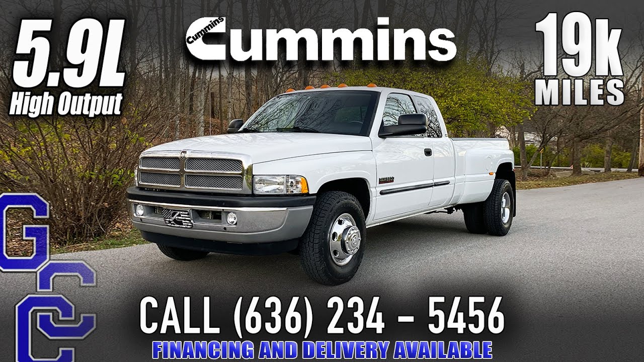 5.9 Cummins Stick Shift For Sale: 2002 Dodge Ram 3500 6-speed Dually Diesel With Only 19k Miles