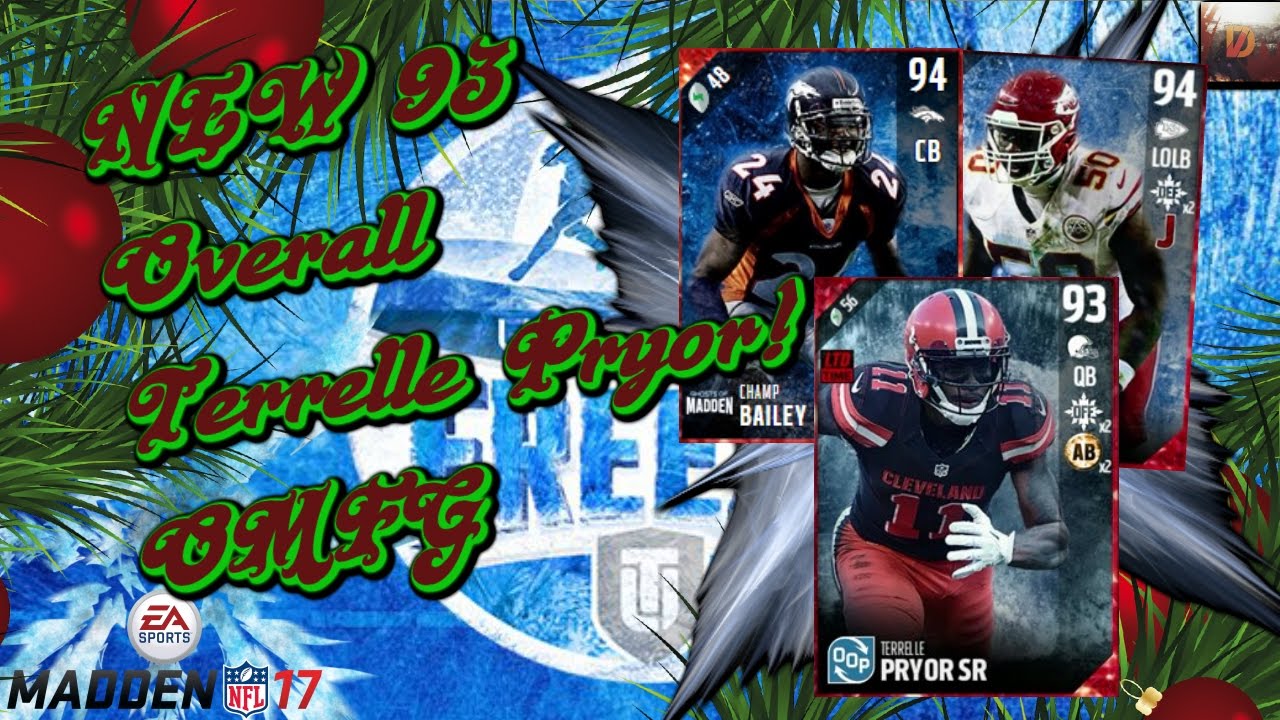 Madden 17: Ultimate Freeze Promo Break Down | QB TERRELLE PRYOR BEST IN THE GAME !
