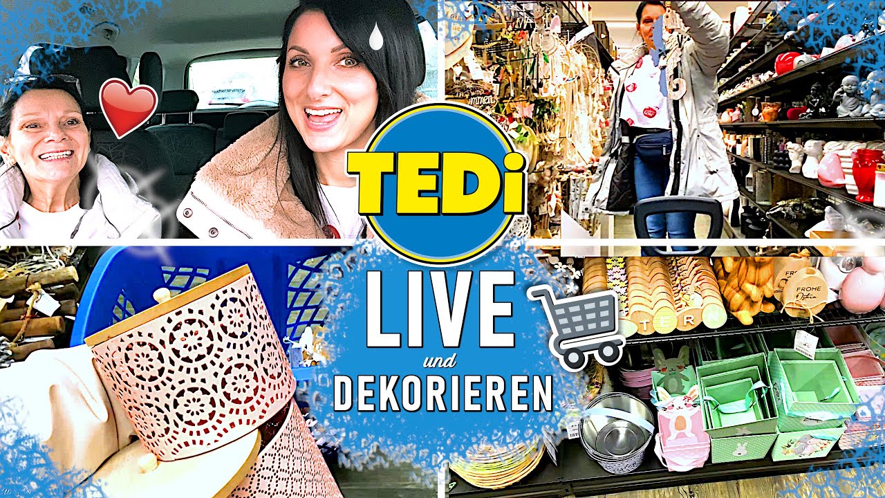 😍 MEGA LIVE Deko Shopping bei TEDI + DEKO & CLEAN with ME | FRÜHLINGSDEKO mit FRÜHLINGSrolina