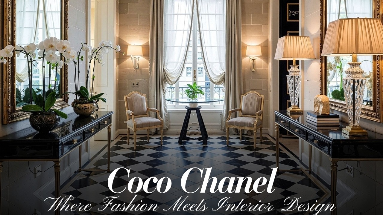 Coco Chanel Home Decor Modern Parisian Interior in Black and White