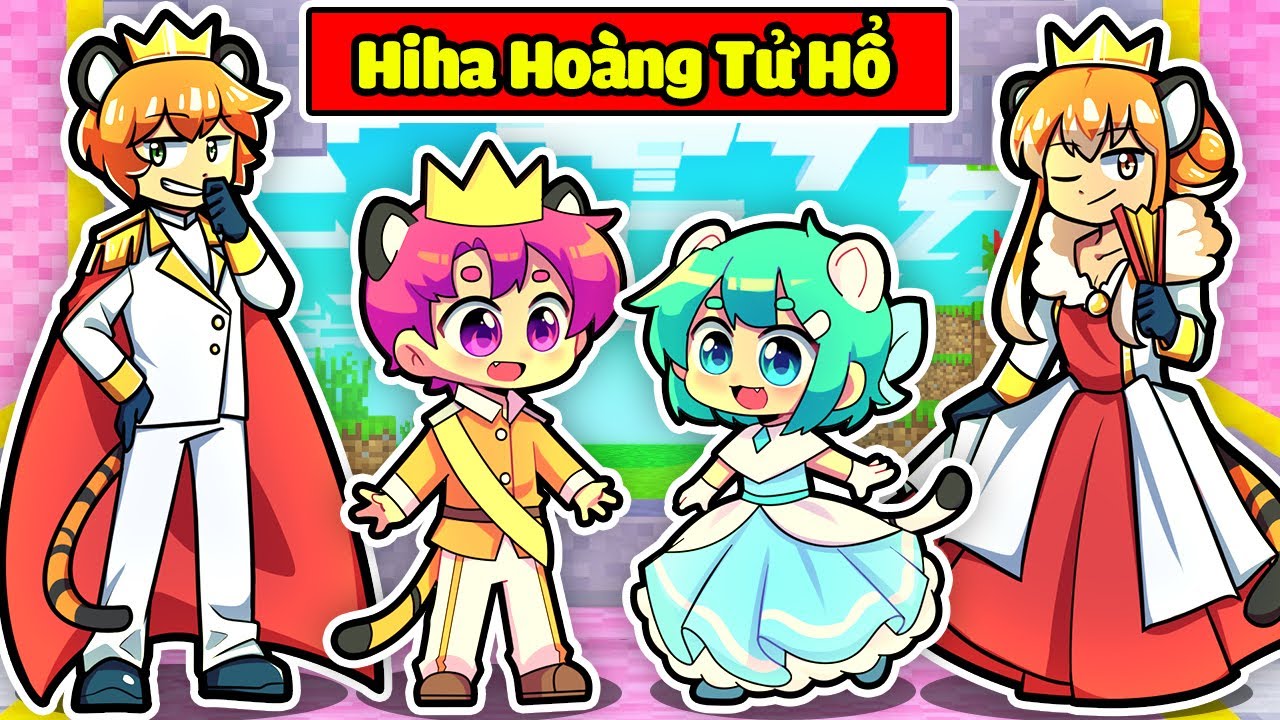 HIHA HOÀNG TỬ HỔ CƯỚI CÔNG CHÚA YUMMIE TRONG MINECRAFT*HOÀNG TỬ HIHA 👧💗👦