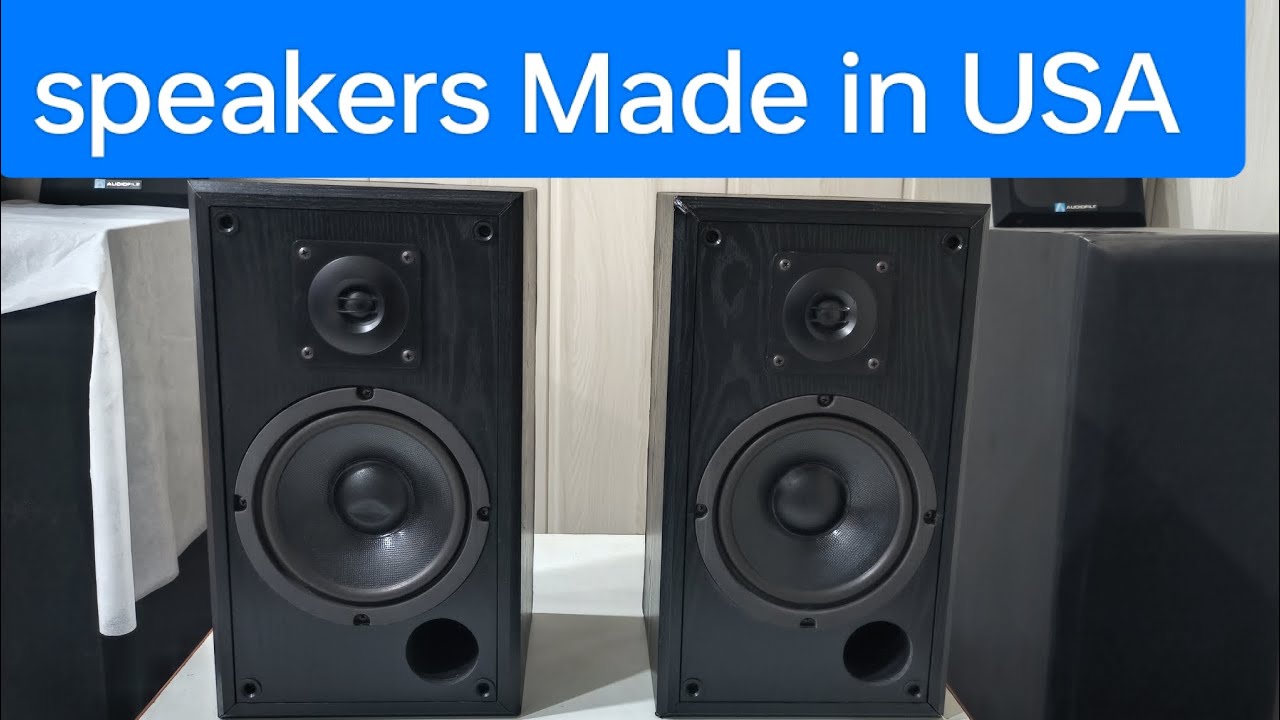 AUDIOFILE M6.5  Bookshelf speakers immaculate condition genuine Made in USA 8 ohms 55 Watts RMS each