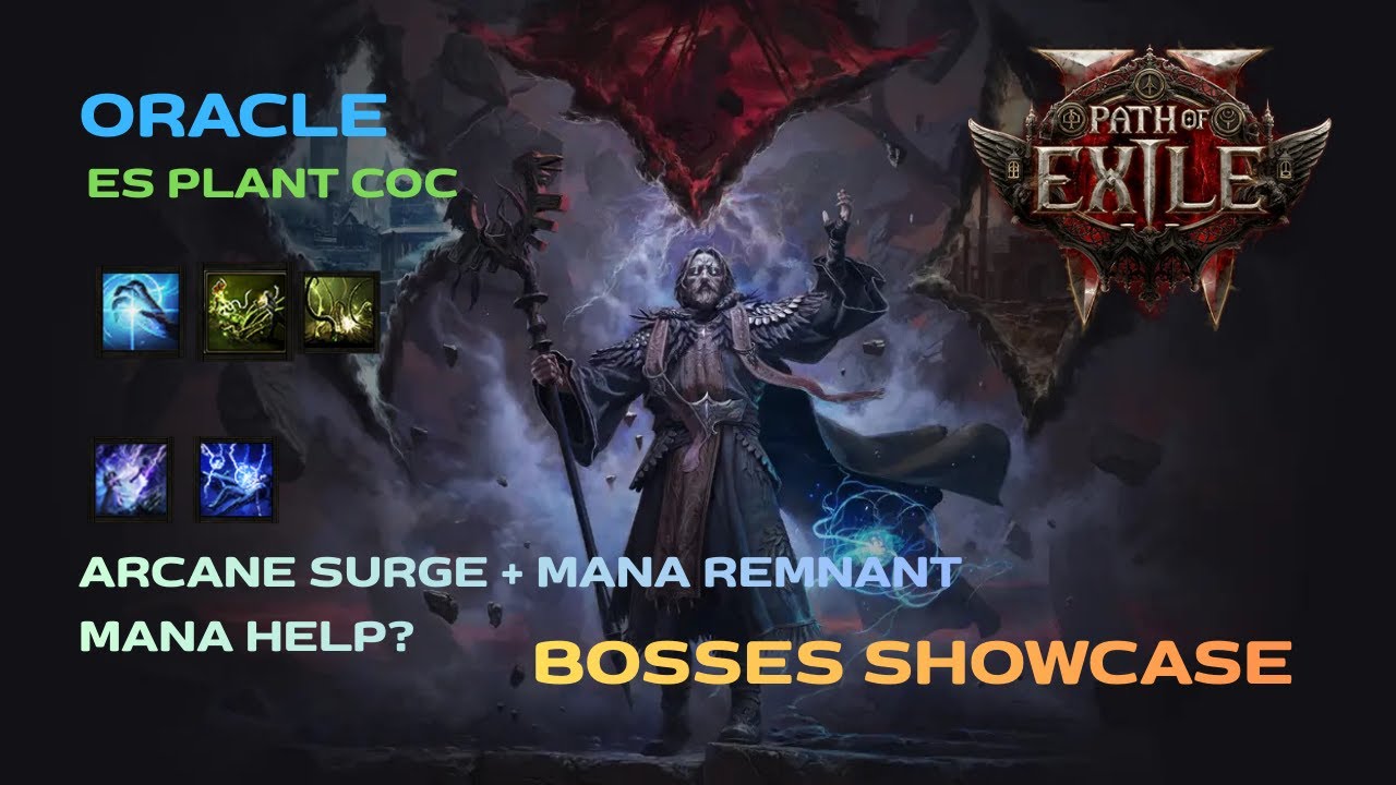 [POE2 - 0.4] Oracle ES Plant CoC | Arcane Surge + Remnant = Mana Problem Solved? (Boss Test)
