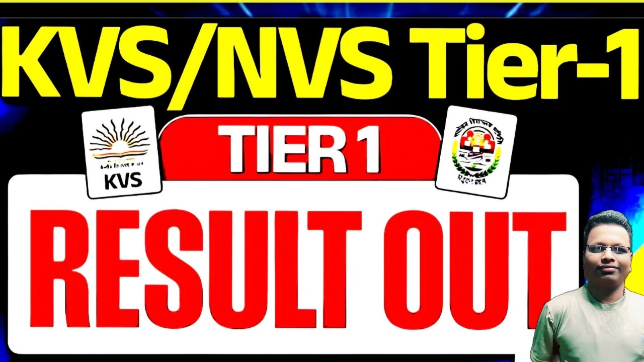 KVS Tier 1 Result Out 2026 | KVS PRT, TGT, PGT Tier 1 Result Out | KVS NVS Result 2026 |