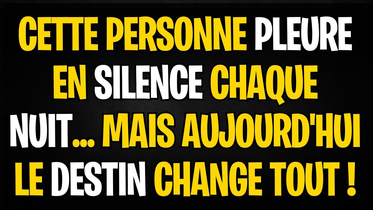 Cette personne pleure en silence chaque nuit... mais aujourd'hui le destin change tout !