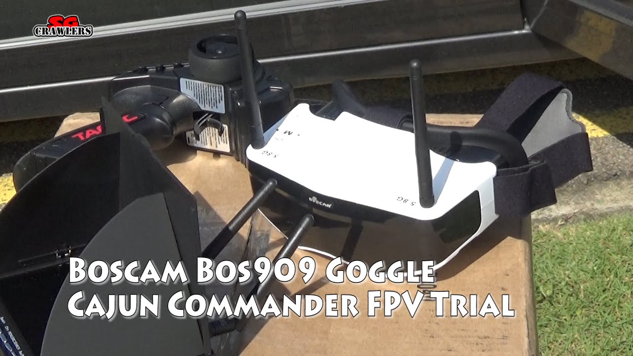 Boscam Bos909 3D FPV Goggles with AquaCraft Models Cajun Commander Airboat