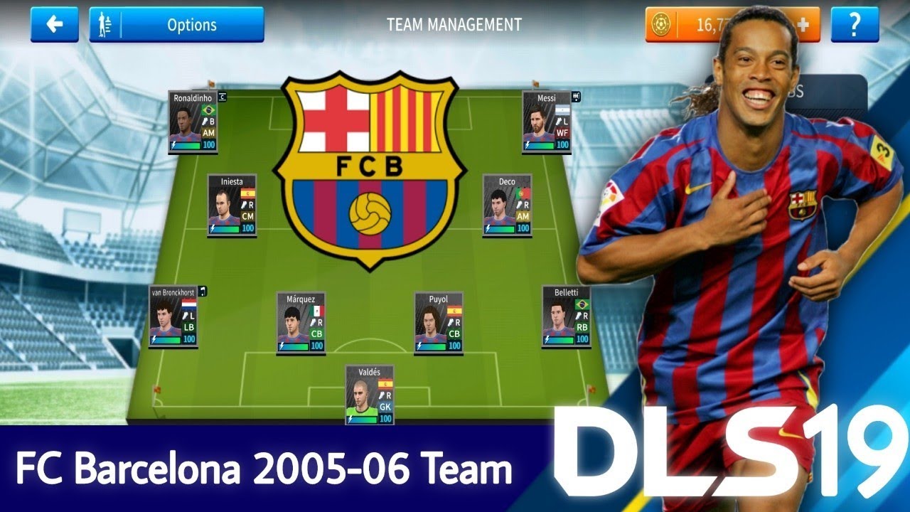 FC Barcelona 2005-06 Team - DLS 19