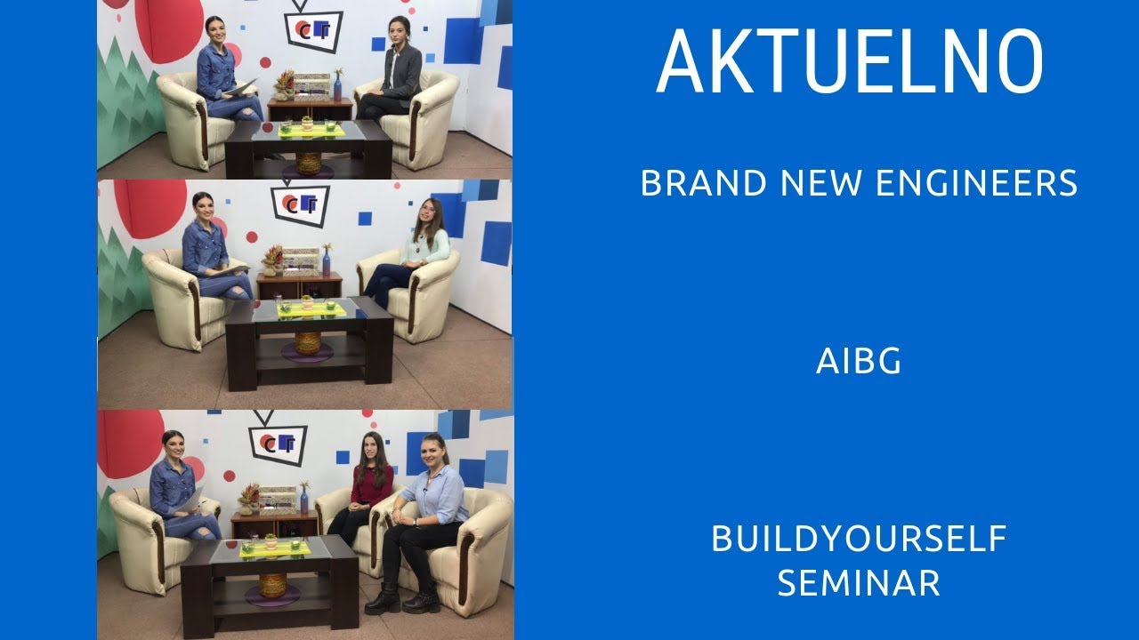 Aktuelno RTVSG &ndash; Brand New Engineers, AIBG, Buildyourself seminar