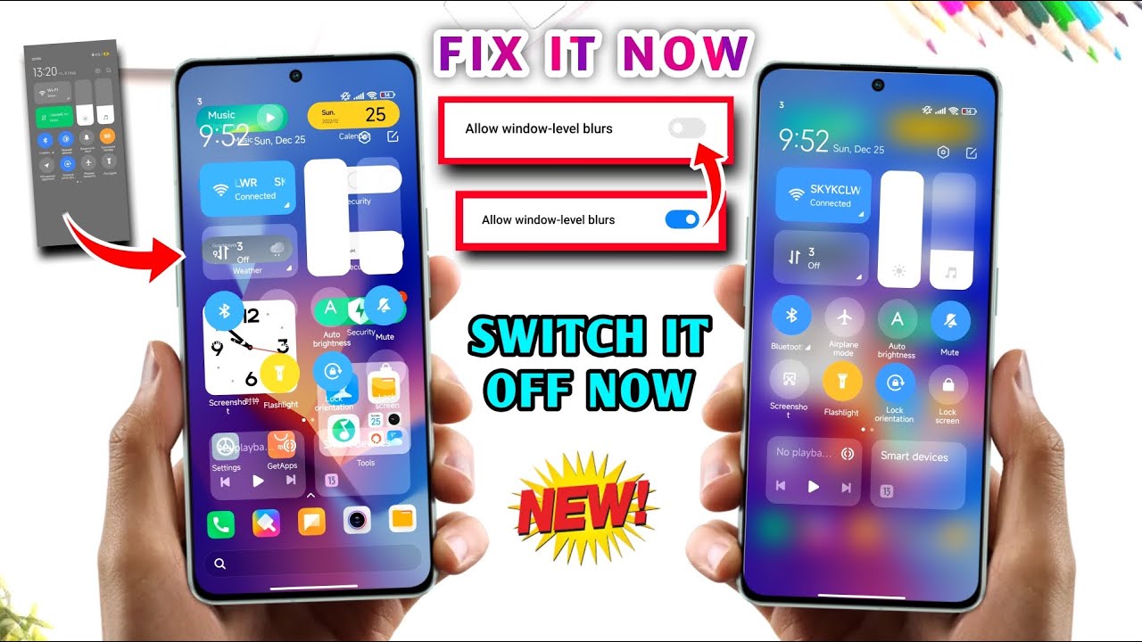 🚨 Fix Your Control Center Transparent Now | Bring Blur In Miui 12.5/Miui 13 Control Center