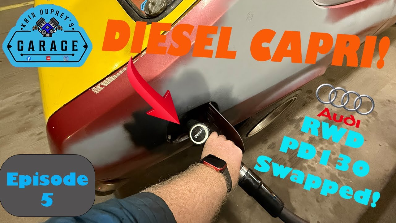 My DIESEL RWD PD130 Ford Capri is now on the road! First drive out... Project Patchwork EP5!