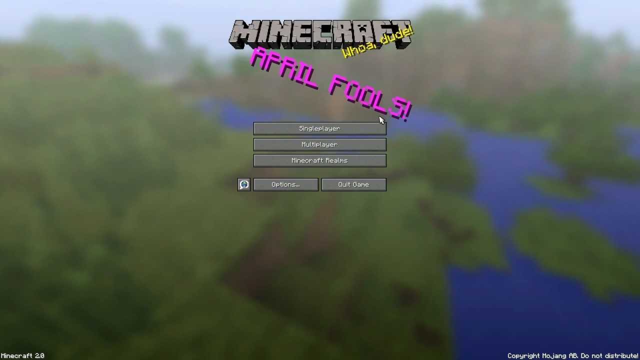 Minecraft 2.0: April Fools & Red Dragon Mod