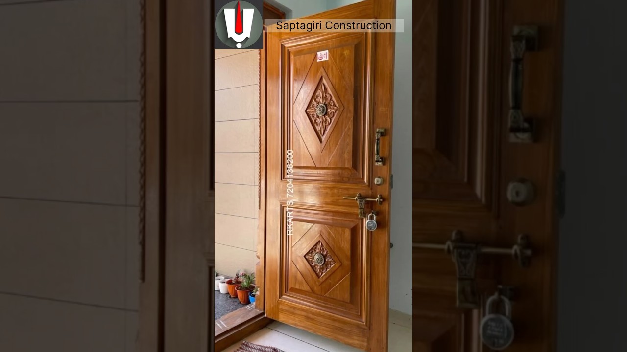 Top 5 Wooden Main door designs 2025 l Teak wood door Main door carvings #doors #doordesign