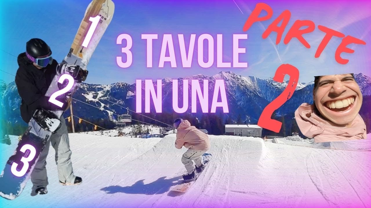 Mega-snowboard in park