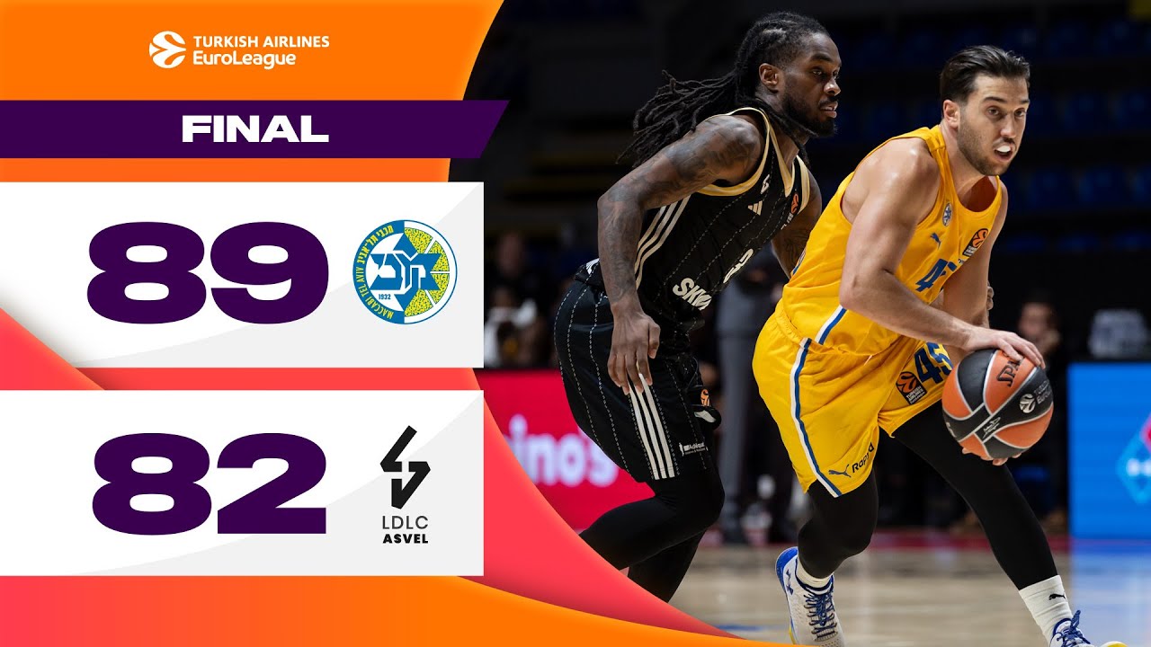 Maccabi - ASVEL | A TIGHT Contest | R1 HIGHLIGHTS 24-25 Turkish Airlines EuroLeague
