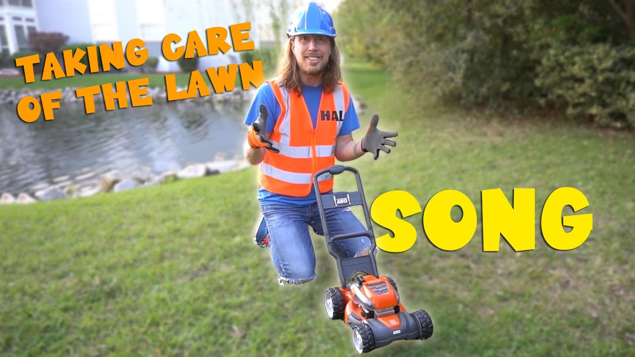 Lawn Care Song for Kids | Handyman Hal Fun Videos for Kids | Lawn Equipment sked steer for kids