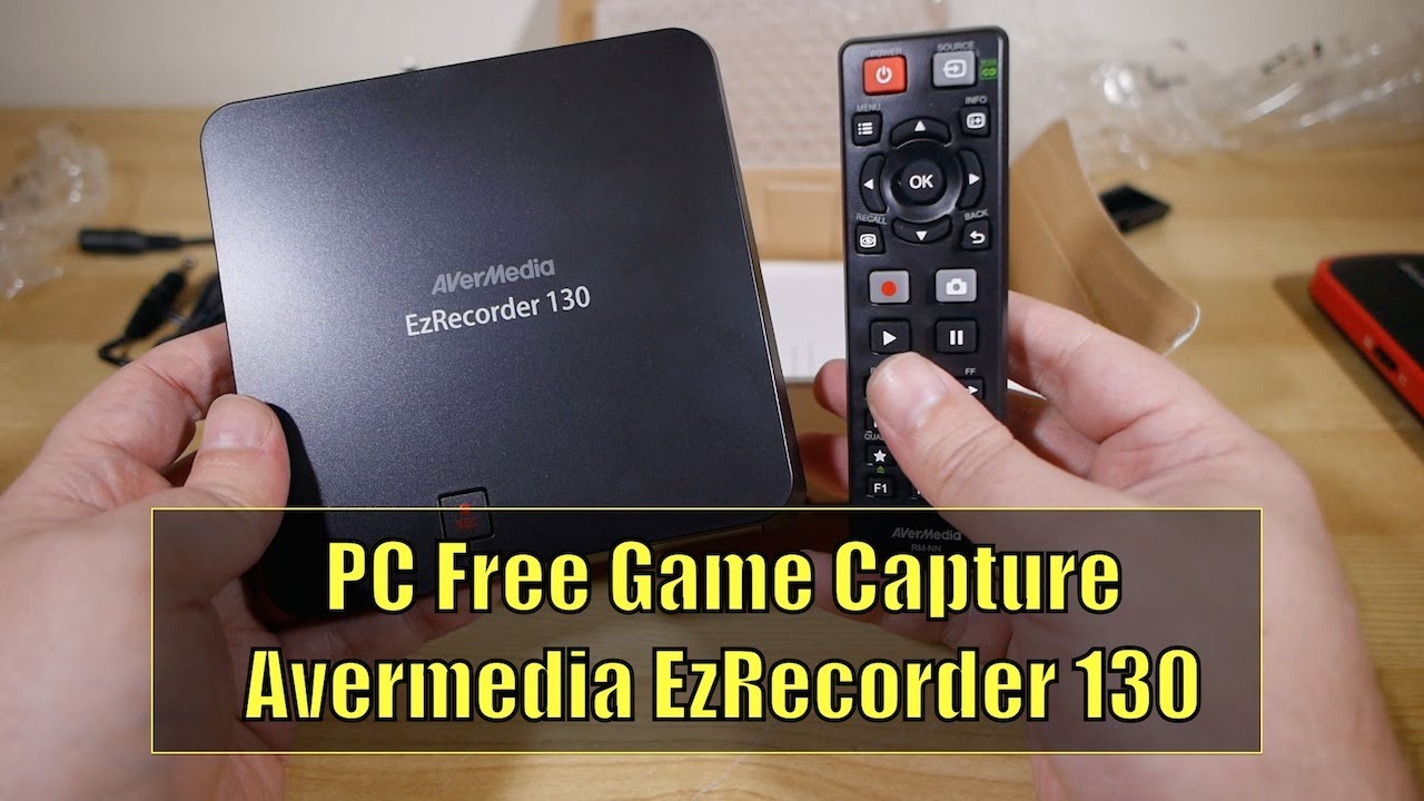Avermedia ER130 - PC Free Game Capture - EzRecorder 130 Unboxing & Tested