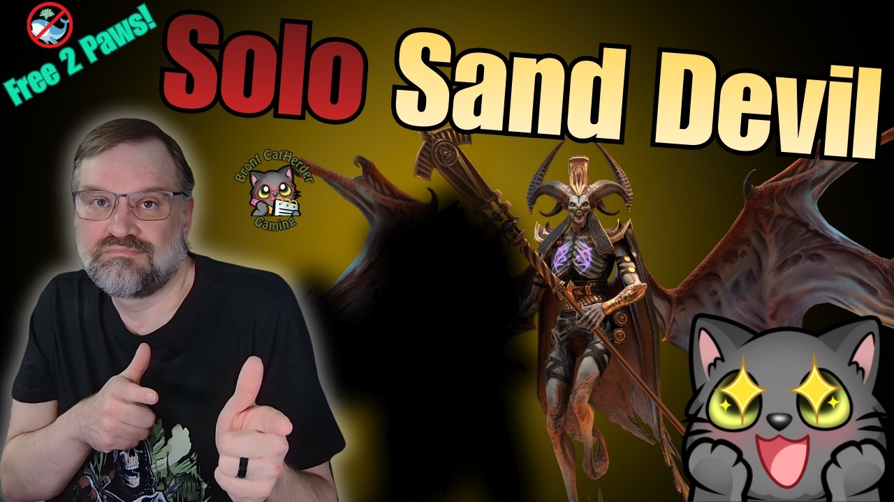 F2P Solo Sand Devil: Free Champ Owns This End Game Dungeon - Raid Shadow Legends