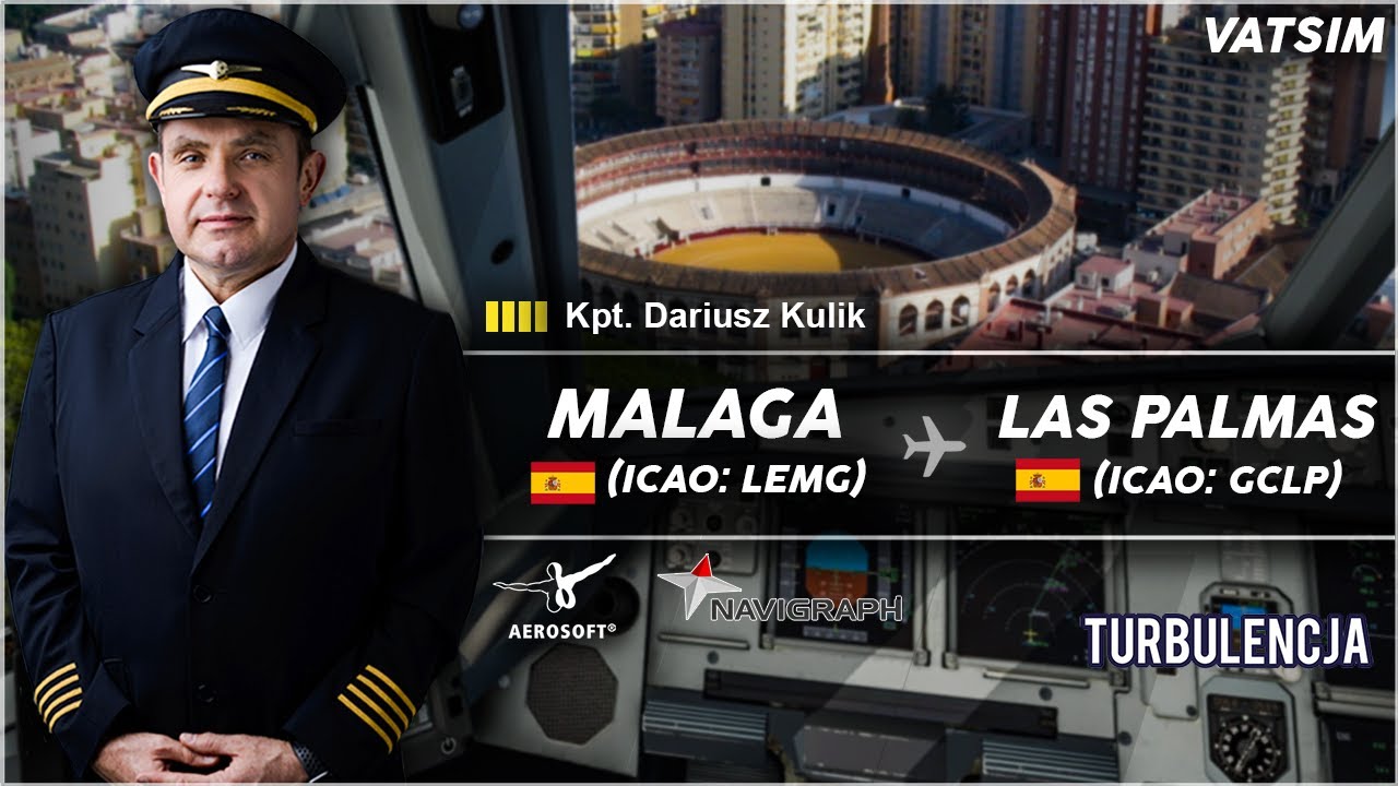 Hiszpańskie klimaty, lecimy z Malagi na Wyspy kanaryjskie Airbusem A321 z VATSIM