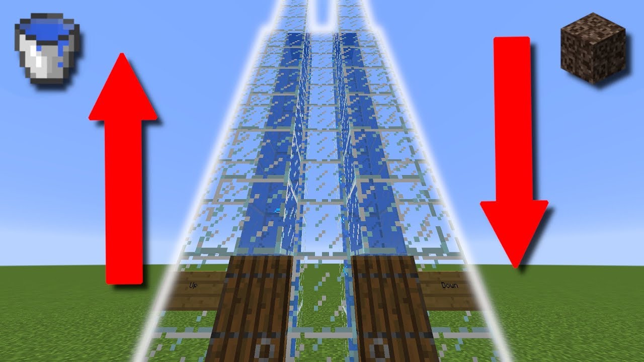 BEST WATER ELEVATOR TUTORIAL IN MINECRAFT!!!