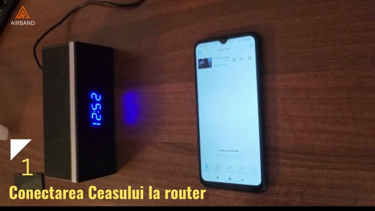 Instructiuni Ceas desteptator spion AirClock cu camera ascunsa