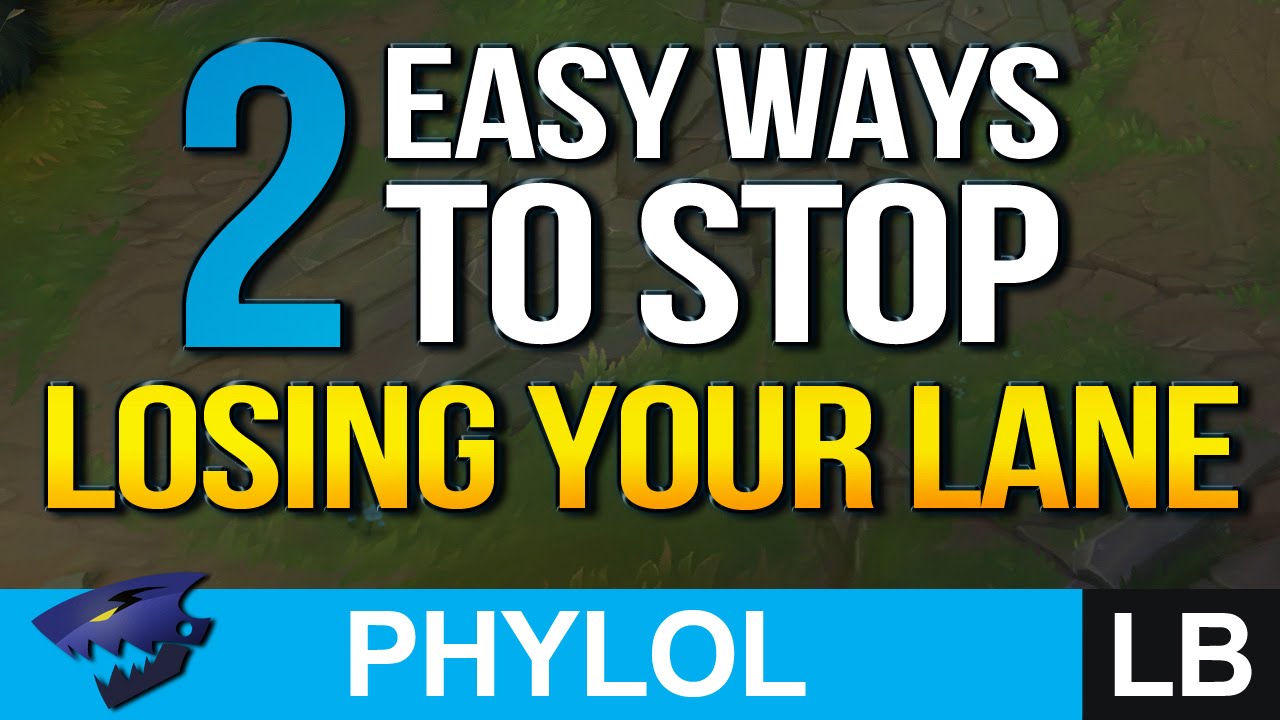 2 Easy Ways to STOP LOSING YOUR LANE / TRADES - League Basics 1 (League of Legends)