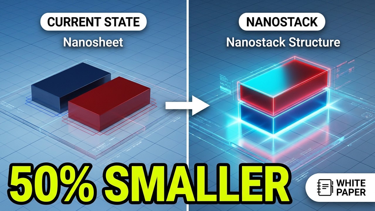 Анимированная визуализация 0,7-нм Nanostack от IBM со звуком