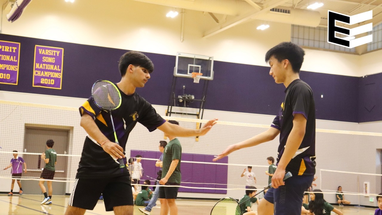Varsity Coed Badminton wins 17-13 against Homestead High School