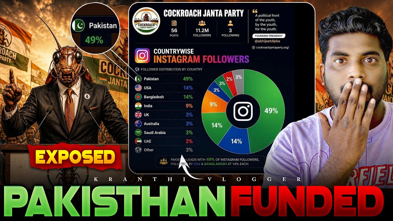 🚨Cockroach Janatha Party Funded By PAKISTAN? | Kranthi Vlogger