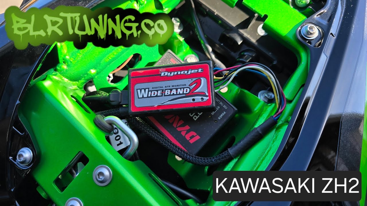 KAWASAKI ZH2 DYNOJET WB2 WIDEBAND WITH AUTO-TUNE INSTALL WITH AFR GAUGE
