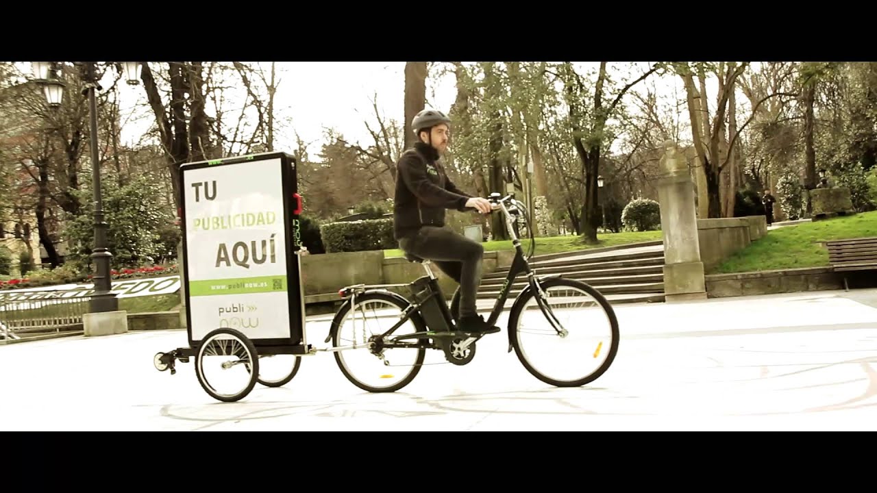 Cycling and walking advertising franchise Publi Now, high-impact advertising