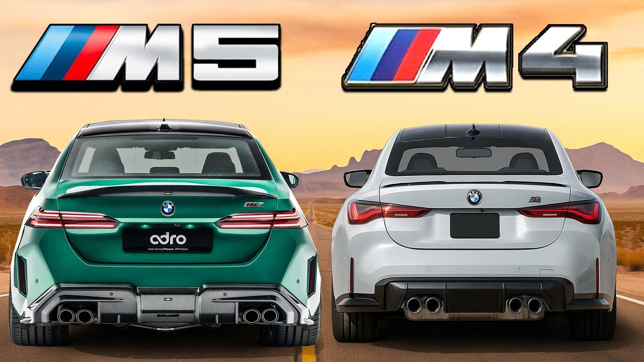 NEW BMW M5 V BMW M4: DRAG RACE