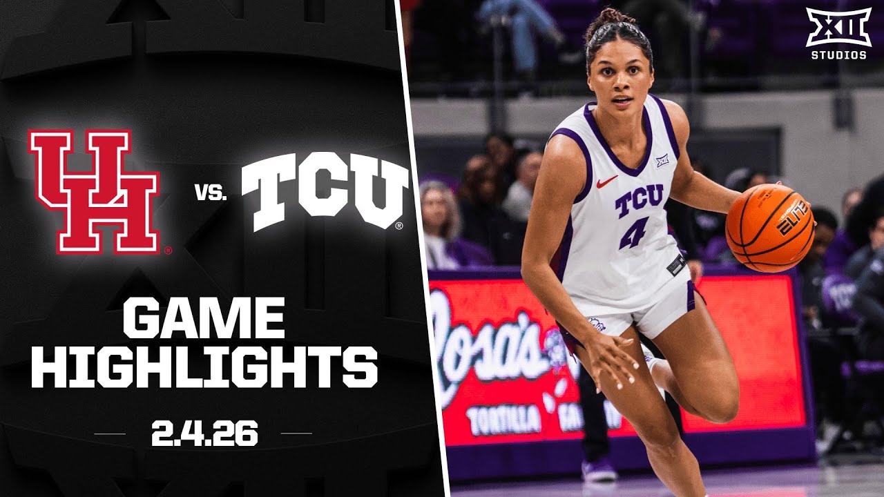 Houston vs. #14 TCU Game Highlights | 2025-26 Big 12 Women's Basketball