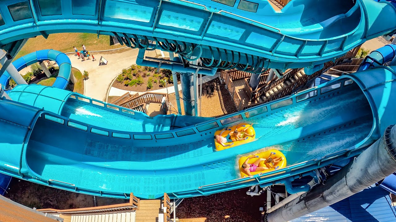 Splashway - Dueling Splash Blasters POV | Insane Water Coaster!