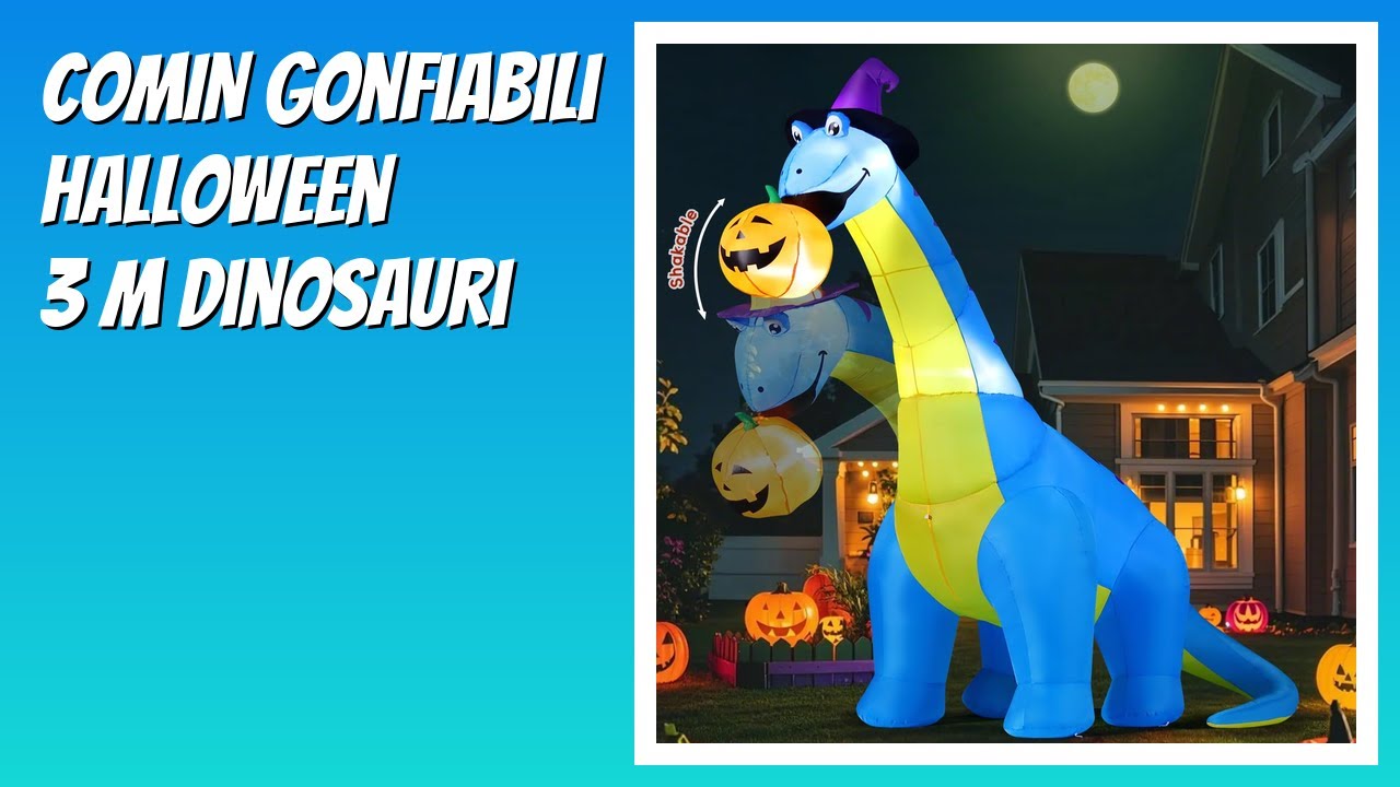 RECENSIONE (2026) : COMIN Gonfiabili Halloween 3 m Dinosauri. DETTAGLI