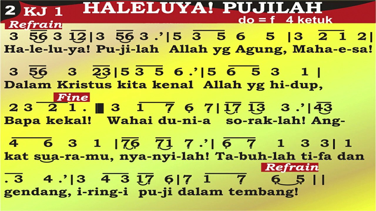 KJ 1 HALELUYA PUJILAH