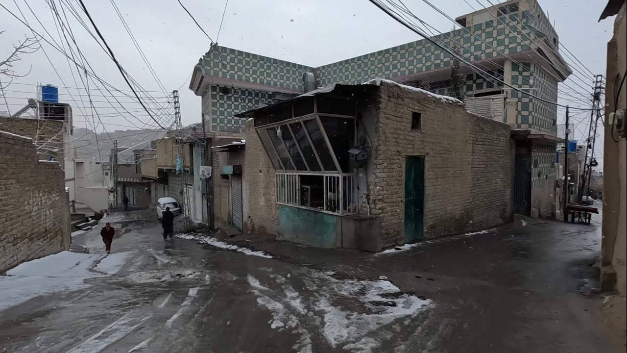 Snow-Capped Peaks Over Mariabad | Quetta's 2026 Winter Debut