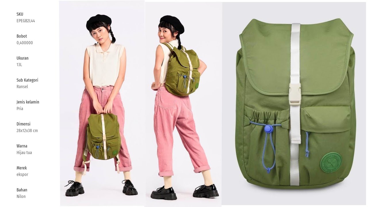 EXSPORT SCHOLAR BACKPACK 13L || SKU#: 930004036 || TAS EXSPORT 2022