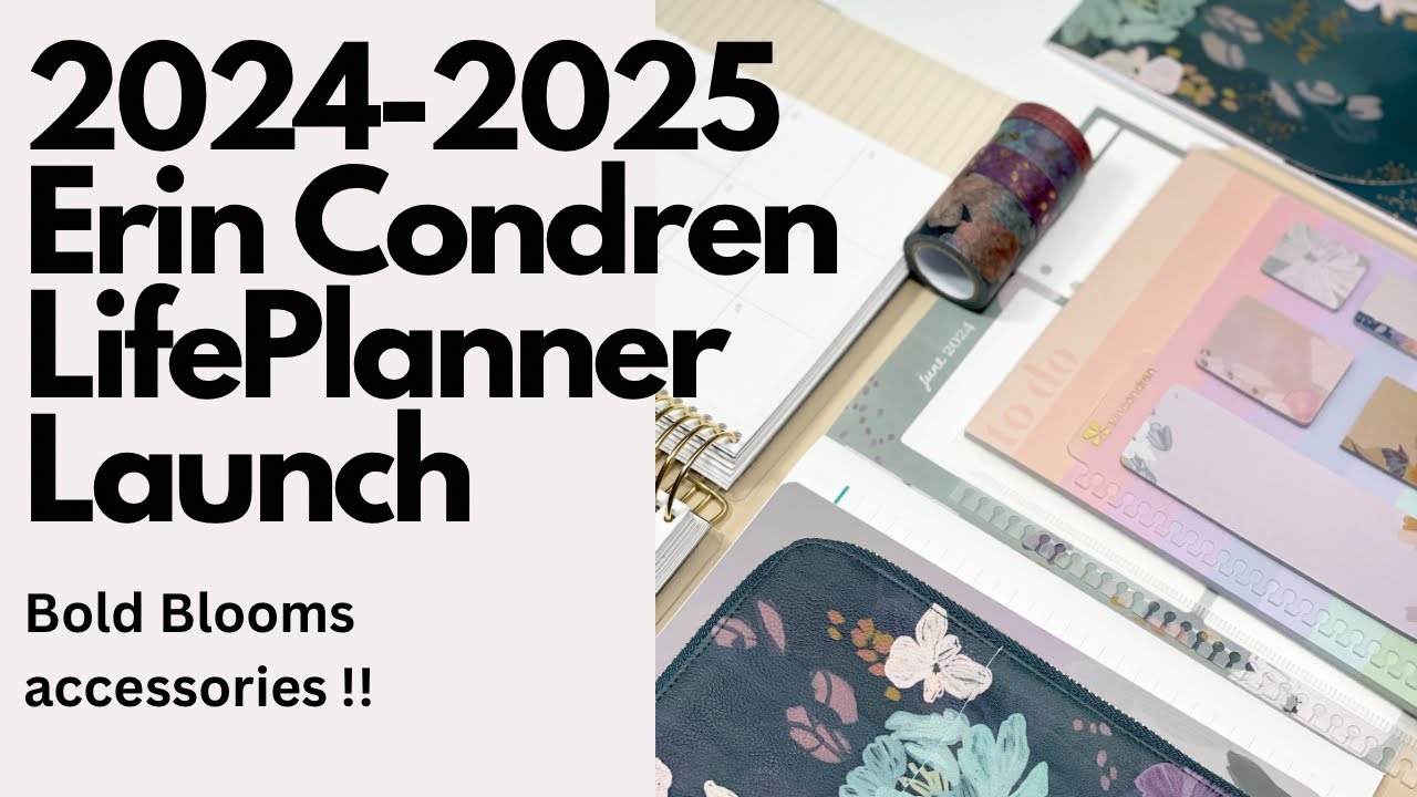 NEW Bold Blooms Accessories from Erin Condren