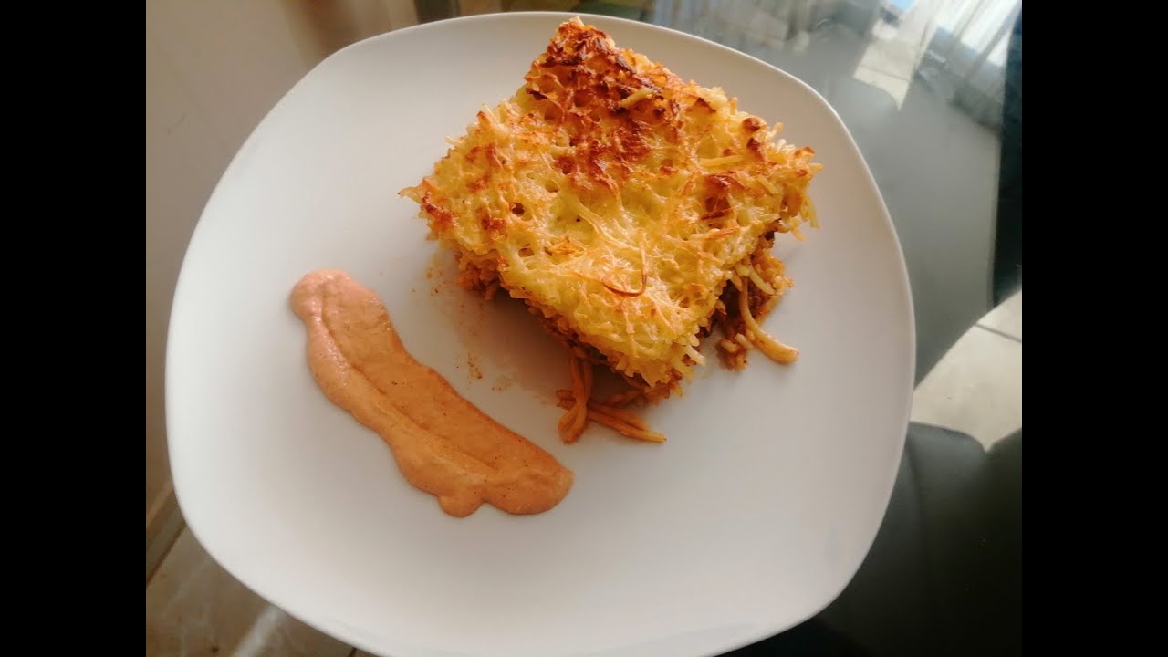 PASTEL DE TALLARIN RELLENO, hecho a mi estilo