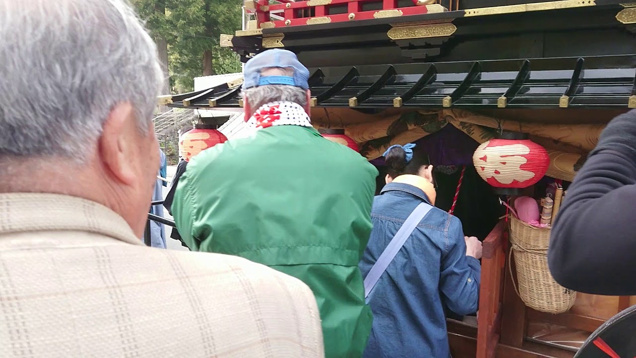 H30('18).4.16　　『板挽町』の『本屋台』　“日光 弥生祭” 《宵まつり》