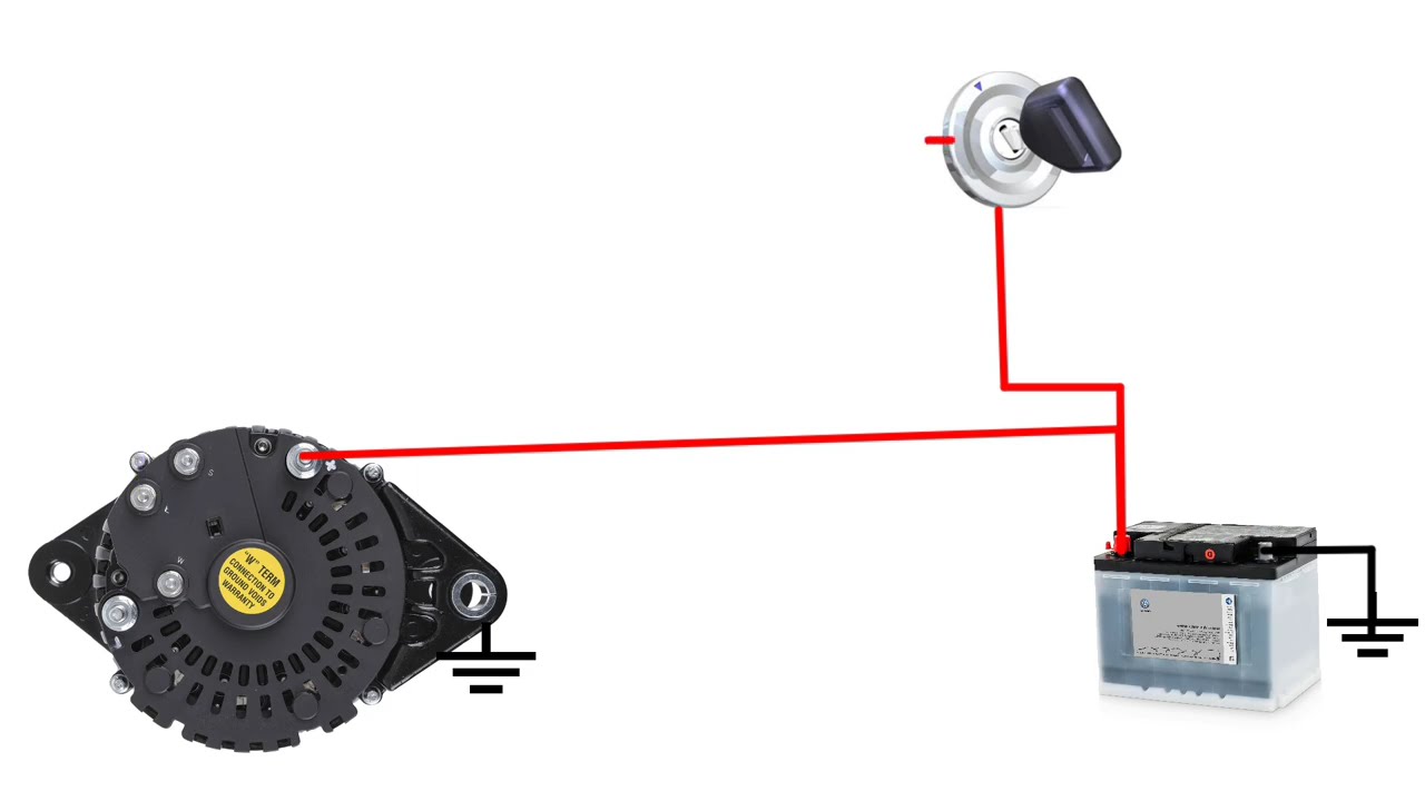 prestolite 2 wire alternator wiring diagram | how to connection prestolite alternator 