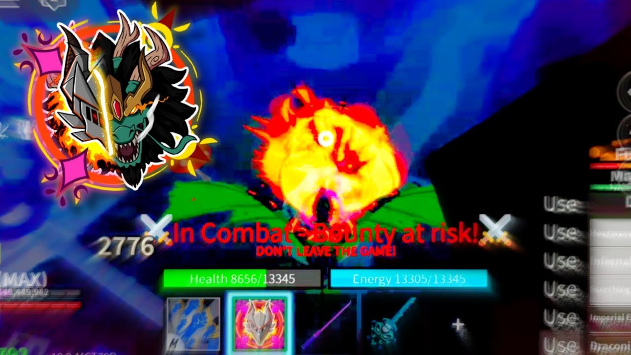 Dragon + Ghoul V4 Spam Bounty Hunting | Blox Fruits Roblox