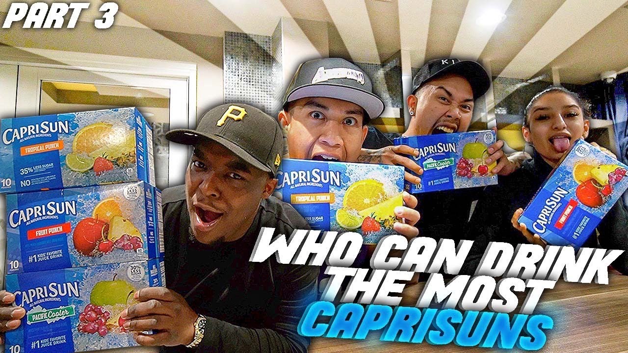 Who Can FINISH An Entire Box Of Caprisuns The FASTEST | Winners Wins $10,000