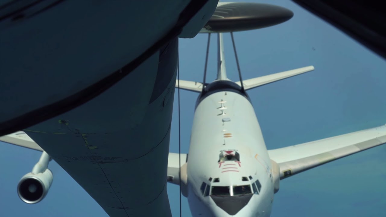 E-3 Sentry Refueling • Al Udeid Air Base Qatar