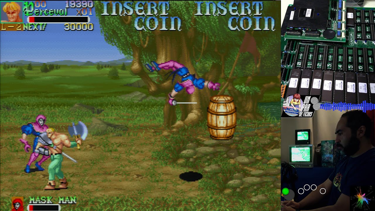 Un par de fichas: Knights of The Round con Rolman  en RetroTink 4K