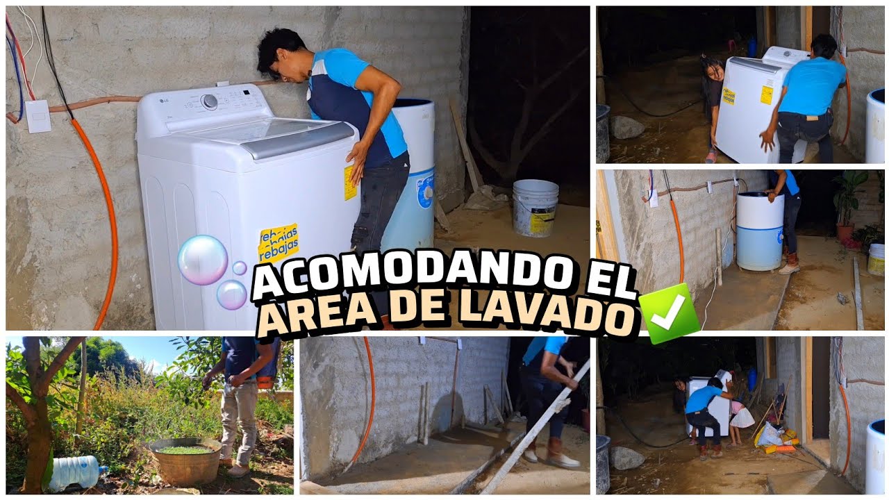 INSTALANDO las LAVADORAS en su NUEVA AREA 😱 Asi Quedo el Area de Lavado 🫧